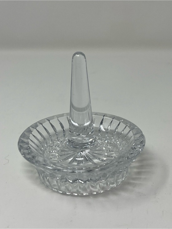 Other - Vintage Crystal Ring Holder Dish Unmarked | Cut Crystal Jewelry Organizer Chic